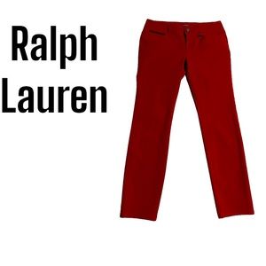 RALPH LAUREN burgundy pants